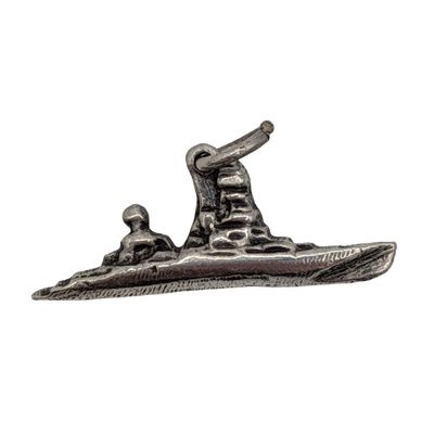 Sale Photo Thumbnail #392: Vintage Sterling Silver WWll Destroyer Ship Charm