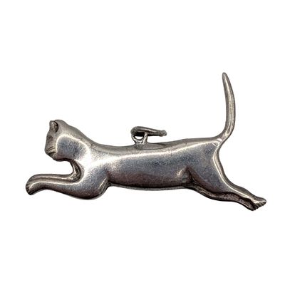 Sale Photo Thumbnail #111: Signed Sterling Silver Cat Charm