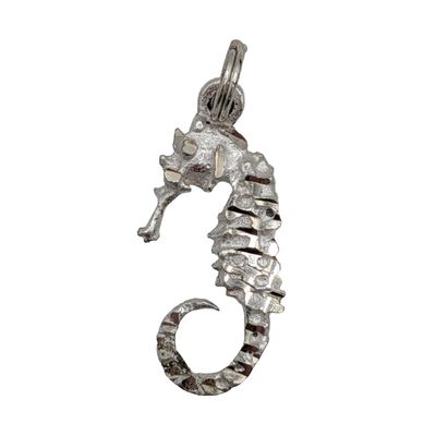 Sale Photo Thumbnail #105: Signed Sterling Silver Seahorse Charm