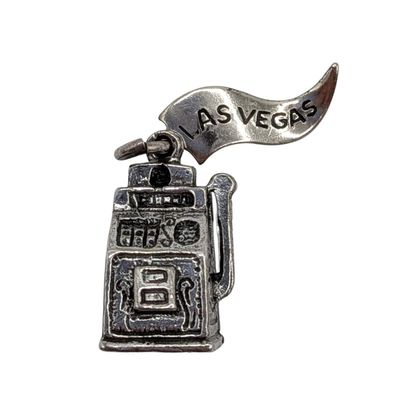 Sale Photo Thumbnail #464: Signed Sterling Silver Las Vegas Slot Machine Charm