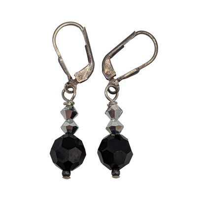 Sale Photo Thumbnail #38: Signed Sterling Silver Beaded Jacket Earrings