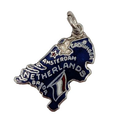 Sale Photo Thumbnail #455: Sterling Silver Netherlands Enamel Charm