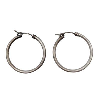 Sale Photo Thumbnail #419: Sterling Silver Hoop Earrings