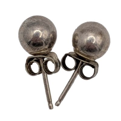 Sale Photo Thumbnail #101: Sterling Silver Ball Stud Earrings