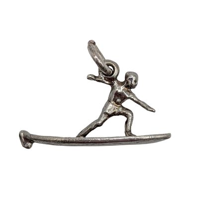 Sale Photo Thumbnail #284: Sterling Surfer Charm