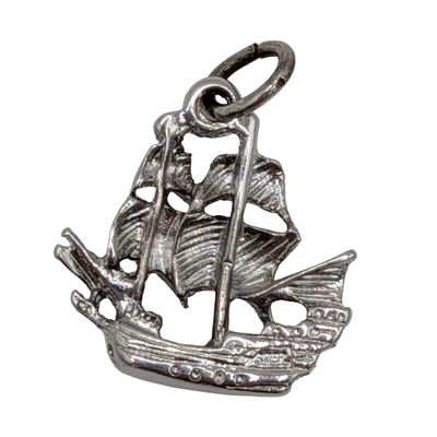 Sale Photo Thumbnail #359: Sterling Sailing Tall Ship Charm