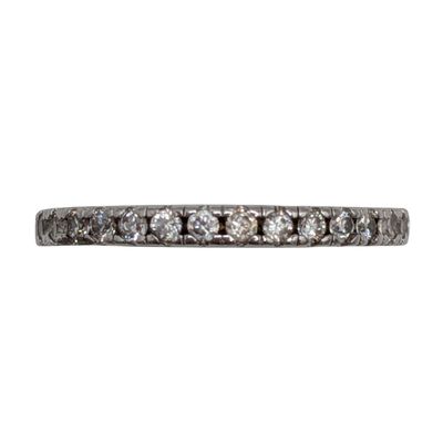 Sale Photo Thumbnail #85: Signed Sterling Silver Rhinestone Ring Sz. 4.75