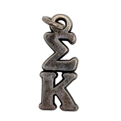 Sale Photo Thumbnail #170: Signed Sterling Silver Sigma Kappa Sorority Charm