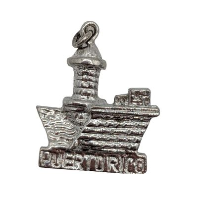 Sale Photo Thumbnail #476: Sterling Silver Puerto Rico Charm