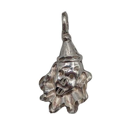 Sale Photo Thumbnail #390: Sterling Silver Clown Head Charm
