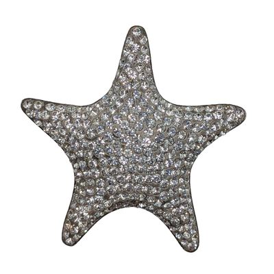 Sale Photo Thumbnail #555: Signed Sterling Silver Rhinestone Star Pendant