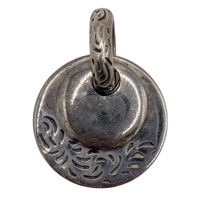 Sale Photo Thumbnail #178: Signed Sterling Silver Double Circles Pendant