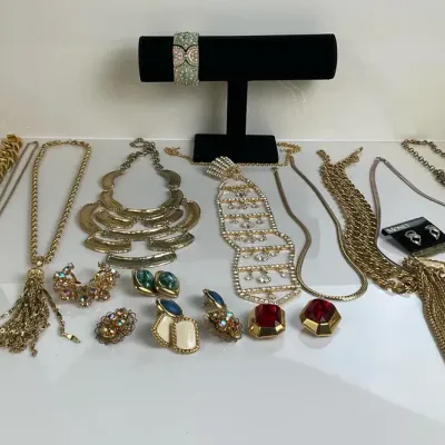 Gold Tone Necklaces, Bracelets, Earrings and Fashion Jewelry