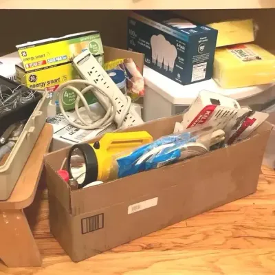 Household Tools, Flashlight, Light Bulbs and Utility Supplies