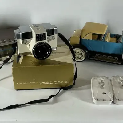 Vintage Revere Camera, Electronics and Model Car