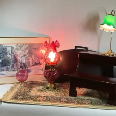 Gary Curtis Signed Limited Edition Print, Lamps, Table and Rug