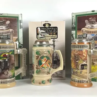 Anheuser Busch Heritage Series Railroad Beer Steins