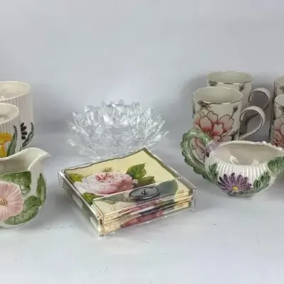 Fits & Floyd Floral Ceramic Tea Sets, Mugs and Serving Accessories