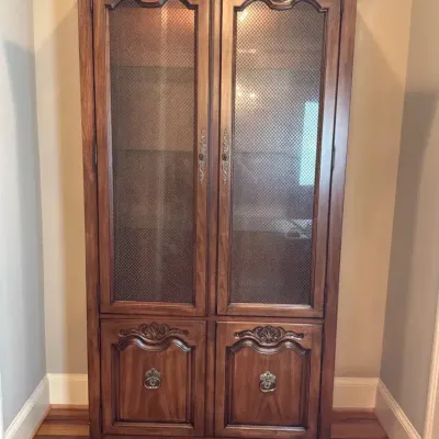 White Furniture Co. China Cabinet with Glass Shelves