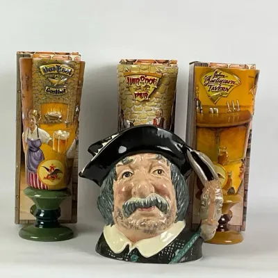 Royal Doulton Character Jug and Tavern Beer Steins