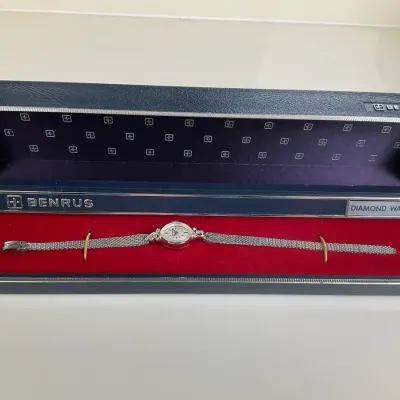Benrus Ladies Diamond Wristwatch with Original Box