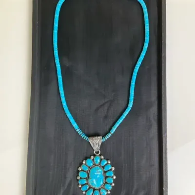 Mike Platero Sterling Navajo Necklace