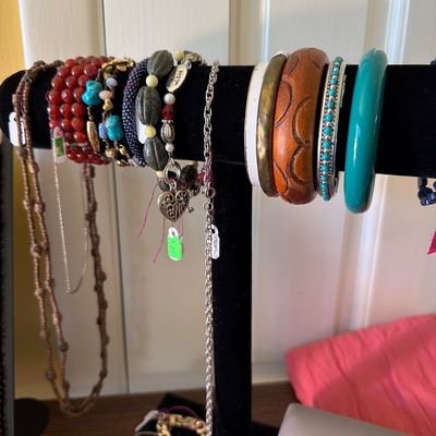 Sale Photo Thumbnail #22: Nolan Miller Pin, Dakine Bacpack, Purses, Scarves, 925, 
Bracelets, necklaces. Vintage Toy