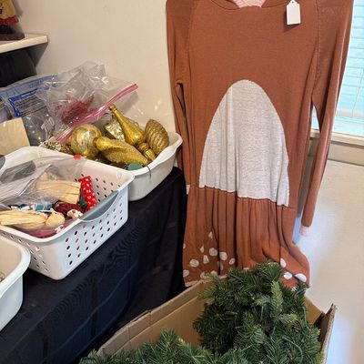 Sale Photo Thumbnail #28: Nativity, Candles, Bells, assorted Christmas items and more.