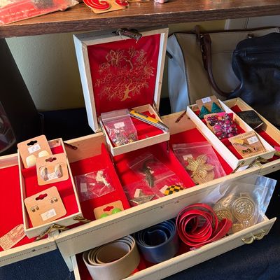 Sale Photo Thumbnail #45: Jewelry, Earrings, Necklaces, Bracelets, Jewelry Boxes, Purses and more.
