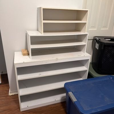 Sale Photo Thumbnail #94: Shoe Racks and Totes-and hamper