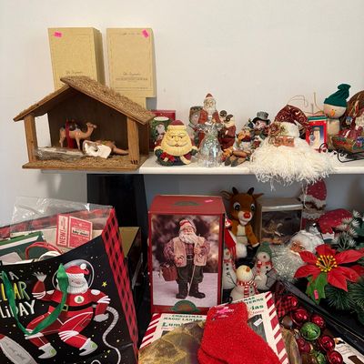 Sale Photo Thumbnail #26: Nativity, Candles, Bells, assorted Christmas items and more.