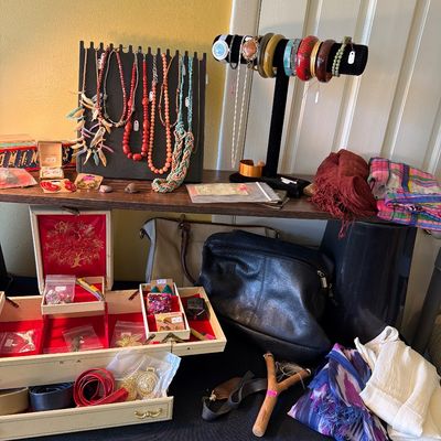 Sale Photo Thumbnail #42: Jewelry, Earrings, Necklaces, Bracelets, Jewelry Boxes, Purses and more.