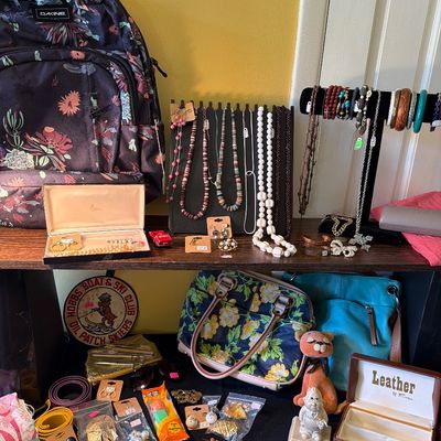 Sale Photo Thumbnail #12: Nolan Miller Pin, Dakine Bacpack, Purses, Scarves, 925, 
Bracelets, necklaces. Vintage Toy