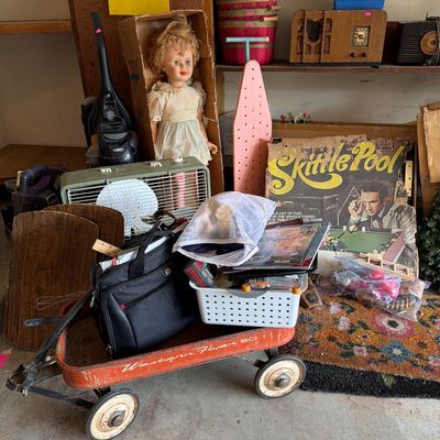 Sale Photo Thumbnail #125: Vintage Toys, Electronics, And more 
Fans, Wagon
