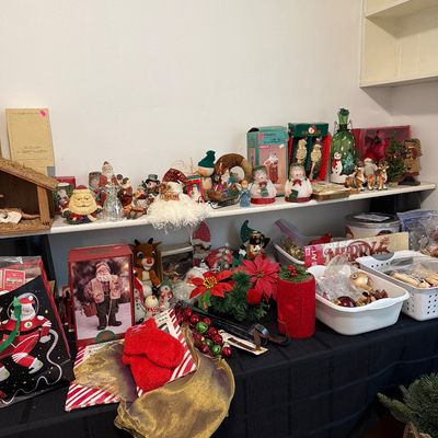 Sale Photo Thumbnail #23: Nativity, Candles, Bells, assorted Christmas items and more.