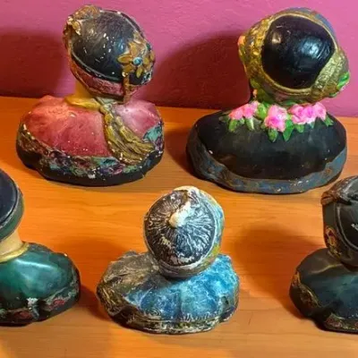 Sale Photo Thumbnail #365: Minor to moderate waer.
Sizes range 6-8 inches high and 6-7 inches wide.