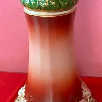 Sale Photo Thumbnail #81: Measures 22 inches high and 14 inches in diameter.
Small chip at top edge (see photo).