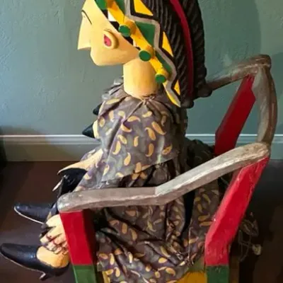 Sale Photo Thumbnail #183: Artist unknown.
Measures 34 inches high, 16 inches wide and 20 inches deep.