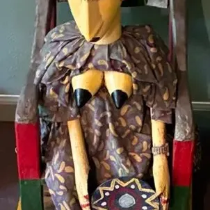 Sale Photo Thumbnail #182: Artist unknown.
Measures 34 inches high, 16 inches wide and 20 inches deep.