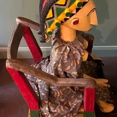 Sale Photo Thumbnail #185: Artist unknown.
Measures 34 inches high, 16 inches wide and 20 inches deep.