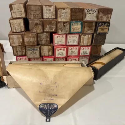 Vintage Lot of 39 Paramount QRS Player Piano Rolls