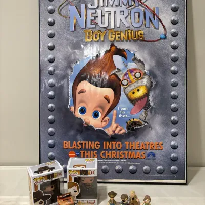 Walking Dead Collectible Toys Plus Jimmy Neutron Movie Poster