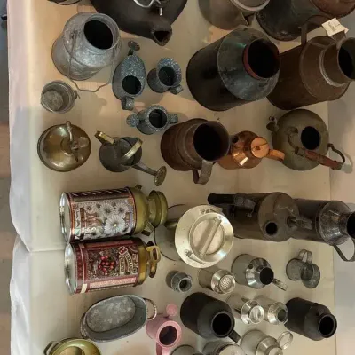 Antique Metal Cans 