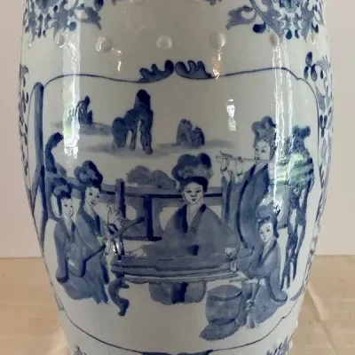 Oriental Porcelain Stool for Ladies 