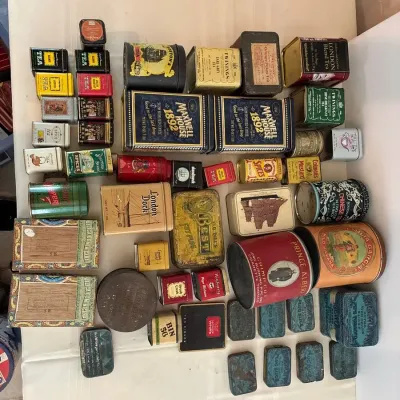 Vintage Empty Tea, Spices & Tobacco Boxes 