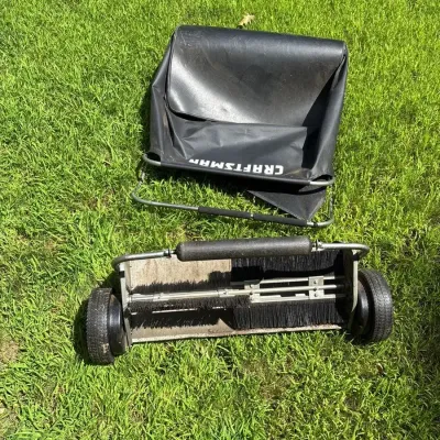 Craftsman Lawn Brush and Craftsman Push Mower Grass Catcher