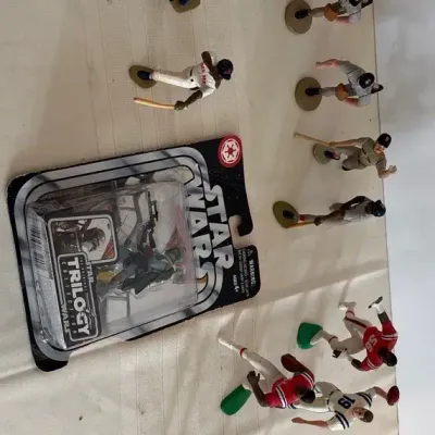 Vintage Collectible Star Wars and Sports Figurine