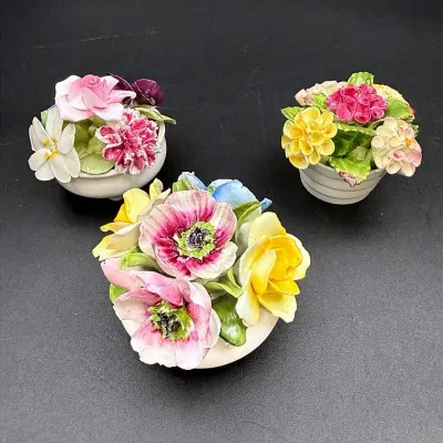 Staffordshire And Ainsley Bone China Floral Arrangements