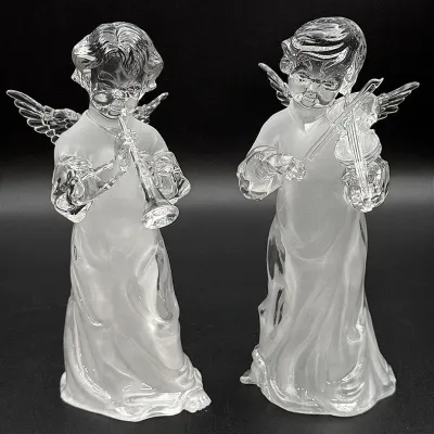 Roman, Inc Resin Frosted Replicas Of Mikasa Angel Figurines