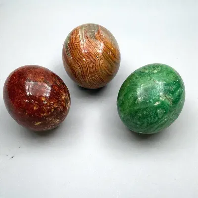 Hand-Polished Decorative Stone/Mineral Eggs